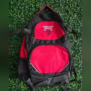 NBA Unisex Chicago Bulls Black/Red Backpack